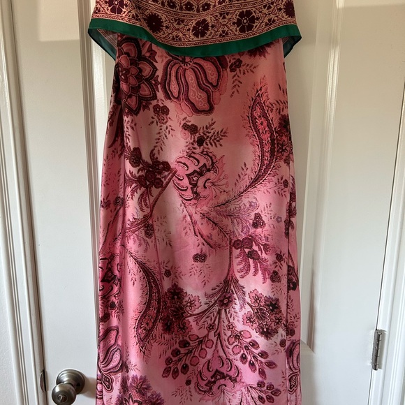 Pink and Burgundy Floral Dress - Picture 1 of 2